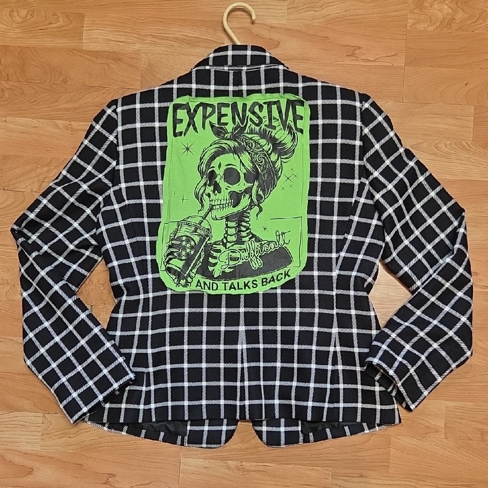 Expensive And Talks Back Upcycled Blazer